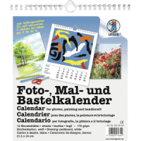 Fotokalender 21,5x24cm weiß