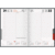 Buchkalender Roma 1 14,2x20cm 1 Tag/Seite Kunstleder schwarz 2025