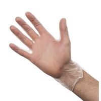 Vogue Gloves Clear - Vinyl - Powder Free & Recyclable - XL - Pack of 100