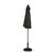 Bolero Round Parasol in Black Wood & Polyester Water Repellent 3m Diameter