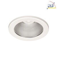 LED Einbau-Downlight, IP20, rund, Reflektor facettiert, weiß, Ø 22cm, 20W 3000K 2000lm 90°