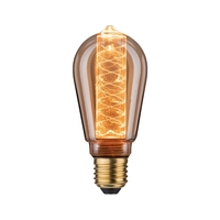 Dekorative LED Edisonlampe ST64 INNER GLOW SPIRAL, E27, 4W 1800K 200lm, Goldglas