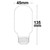 LED Filament Röhrenform T45 Vintage Line, E27, 8W 2200K 600lm 360°, dimmbar, Bernsteinglas klar