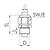 10065805 WISKA Verschraubung niedrige Temperatur M40x1,5 inkl. O-Ring Messing (CuZn) vernickelt