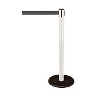 Barrier Post / Barrier Stand "Guide 28" | white grey similar to Pantone Cool Grey 10 2300 mm