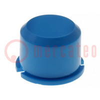 Button; round; blue; Ø9.6mm; plastic; MEC1625006,MEC3FTH9