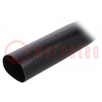 Tuyau électro-isolant; PVC; noir; -20÷125°C; Øint: 30mm; L: 10m