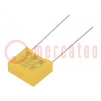 Capacitor: polypropylene; suppression capacitor,X2; 47nF; THT