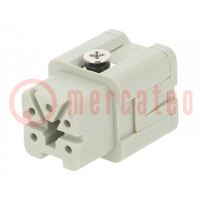 Connecteur: HDC; insert de contact; femelle; HDC; PIN: 5; 4+PE; 10A