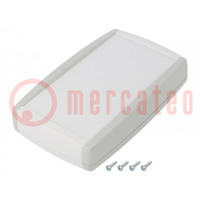 Enclosure: multipurpose; X: 96mm; Y: 156mm; Z: 30mm; TEKNET; ABS; grey