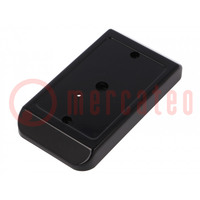 Enclosure: wall mounting; X: 68mm; Y: 141mm; Z: 25mm; ABS; black