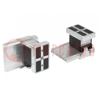 Vacuum block; aluminium; VCBL-A