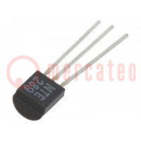 Transistor: NPN; bipolaire; 30V; 0,8A; 0,6W; TO92