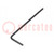 Wrench; hex key; HEX 1,5mm; Overall len: 45mm