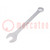 Wrench; combination spanner; 19mm; Overall len: 230mm