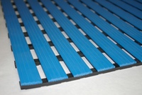 Bodenmatte aus Hart-PVC, blau Breite = 1000 mm, Höhe = 12 mm | TM0935
