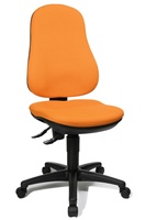 Bürostuhl Basis-Line, Bandscheibensitz Bezug orange, Fußkreuz schwarz | TS3814