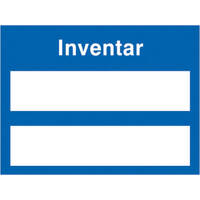 SafetyMarking Inventaretiketten Inventar 4 x 3 cm, 500er Rolle, Dokumentenf. Version: 02 - blau