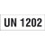 Gefahrgutaufkleber mit UN-Nummer UN 1202, selbstkl. Folie , Größe 14x5cm