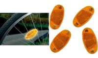 FISCHER Fahrrad-Speichenreflektoren-Set, orange (11610278)