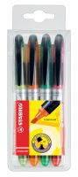 Textmarker STABILO® NAVIGATOR®, Etui mit 4 Stiften