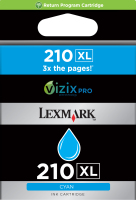 Lexmark Rückgabe-Tintenpatrone 210XL Cyan (ca. 1.600 Seiten)