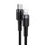 3_Baseus CATLKLF-G1 Lightning – USB-C PD QC-Kabel 18 W 480 Mbit/s 1 m – Schwarz und Grau