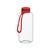 Artikelbild Drink bottle "Refresh" clear-transparent incl. strap, 1.0 l, transparent/red
