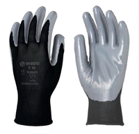 GANT TRICOTÉ POLYESTER EUROTECHNIQUE ENDUIT NITRILE NOIR/GRIS T8 - COVERGUARD - 1NIBB08 COV_1NIBB08