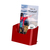 Prospekthalter / Wandprospekthalter / Prospekthänger / Tisch-Prospektständer / Prospekthalter „Color“ | rood DIN A5 45 mm