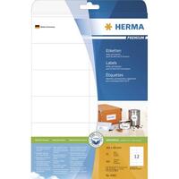 HERMA Etiketten Premium A4 weiß 105x48 mm Papier 300 St.