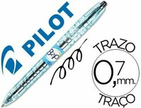 Bolígrafo retráctil tinta gel NEGRO B2P de Pilot -10 Unidades
