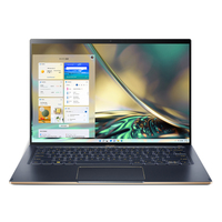 Acer Swift 5 SF514-56T Intel® Core™ i7 i7-1260P Laptop 35,6 cm (14") Touchscreen WQXGA 16 GB LPDDR5-SDRAM 1 TB SSD Wi-Fi 6 (802.11ax) Windows 11 Home Blauw