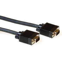 ACT 0.50m 15 Pin HD D-sub, M/M cable VGA 0,50 m VGA (D-Sub) Negro