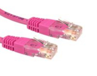Cables Direct URT-600-HP networking cable Pink 0.25 m Cat5e U/UTP (UTP)