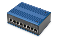Digitus DN-651121 hálózati kapcsoló Beállítást nem igénylő (unmanaged) L2 Gigabit Ethernet (10/100/1000) Ethernet-áramellátás (PoE) támogatása Fekete, Kék