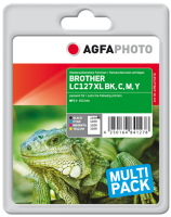 AgfaPhoto APB127SETD inktcartridge Zwart, Cyaan, magenta, Geel