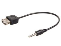 Maclean MCTV-693 kabel audio 0,23 m 3.5mm USB Typu-A Czarny