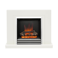 BeModern 5088 fireplace Indoor Freestanding fireplace Electric Chrome, Cream