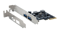 EXSYS 2-Port USB 3.2 Gen 1 PCIe Karte mit Self Power, 3A (Renesas)
