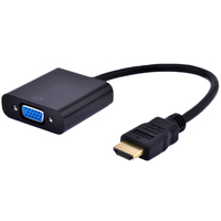 4XEM 4XHDMIVGAFAB video cable adapter VGA (D-Sub) HDMI Type A (Standard) Black