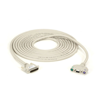Black Box EHN383A-0050 kabel równoległy Biały 15,2 m KVM Ultra Series, Coax, VGA, PS/2