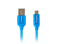 Lanberg CA-USBM-20CU-0018-BL câble USB USB 2.0 1,8 m Micro-USB A USB A Bleu