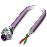Phoenix Contact 1437504 cable para sensor y actuador 2 m M12 Púrpura