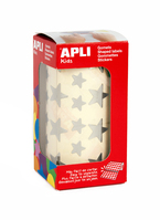 APLI 11117 selbstklebendes Etikett Stern Dauerhaft Silber