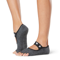 ToeSox Half Toe Mia Grip Weiblich Footie-Socken Grau 1 Paar(e)