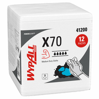 WypAll 41200 törlőkendő Papírpép, Polipropilén (PP) Fehér 912 db