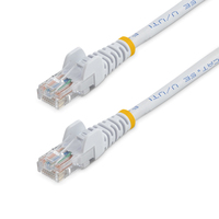 StarTech.com Cavo di Rete da 5m Bianco Cat5e Ethernet RJ45 Antigroviglio