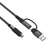 Vivolink PROUSBCMM1.5ADP USB Kabel 1,5 m USB 3.2 Gen 2 (3.1 Gen 2) USB C Schwarz