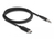 DeLOCK 85208 audio kabel 1 m 3.5mm USB Type-C Zwart